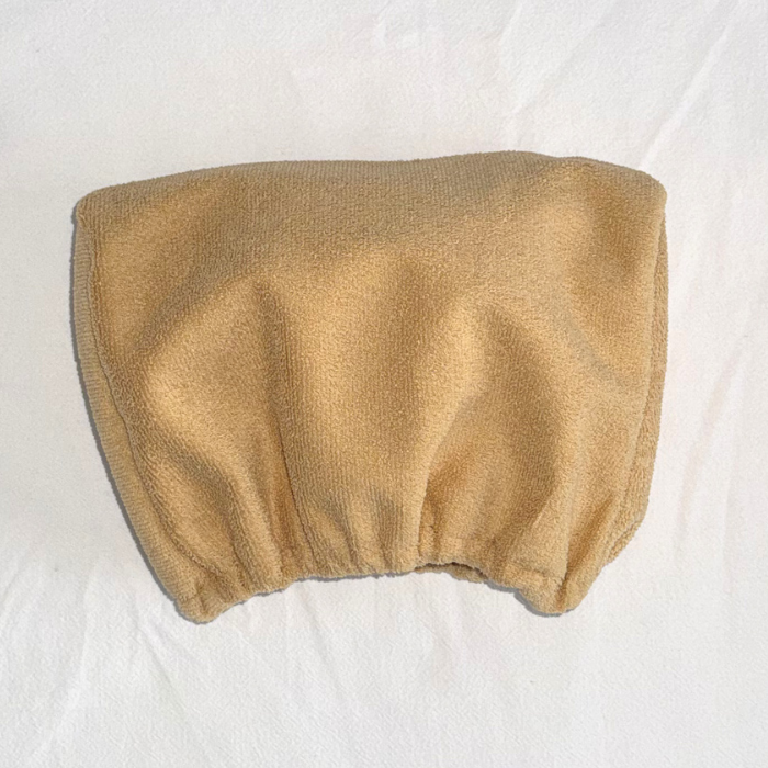 Beige headrest hoodie car headrest cover